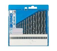 Kit Serie Punte Krino per Trapano HSS-DIN RULLATE Ferro Metallo 19 pz. in BLIST
