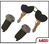 KIT SERRATURA 2 CILINDRETTI 2 CHIAVI COMPATIBILE VESPA ET2 / ET4