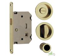 SERRATURA PER PORTE SCORREVOLI IN KIT CROMO SATINATO