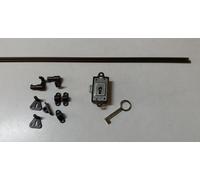 KIT SERRATURA ACCESSORI CHIAVE PER ANTE ASTE ROTANTI DA APPLICARE ARMADI BRONZO