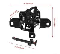 Kit Serratura Cofano 25,5cm per Ford Focus MK2 | Lunghezza 25,5cm, 2 chiavi incluse, metallo per robusto, installazione diretta, ricambio perfetto