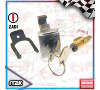 KIT SERRATURA COMPLETA BLOCCASTERZO BAULETTO + CHIAVE UNICA PER PIAGGIO VESPA