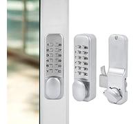 Kit serratura con codice meccanico, serratura a combinazione con accesso senza chiave per porta scorrevole in lega di zinco 1-11 cifre, con funzione di ripristino, per balcone cucina e ufficio