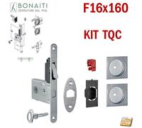 KIT SERRATURA EASY GANCIO PER PORTA SCORREVOLE SCRIGNO BONAITI G500 Front 16x160
