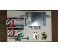 KIT SERRATURA PORTA BLINDATA CILINDRO EUROPEO ANTIBUMPING 4 PERNI ATRA-DIERRE