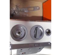 KIT SERRATURA PORTA SCORREVOLE SCOMPARSA SCRIGNO CROMO C/NOTTOLINO