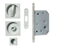 KIT SERRATURA QUADRO PER PORTA PORTE SCORREVOLE A SCRIGNO INCASSO SCOMPARSA