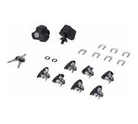 SW-Motech TRAX set di serrature con protezione antifurto PRO - 9 serrature corrispondenti, 2 chiavi. Protezione antifurto.
