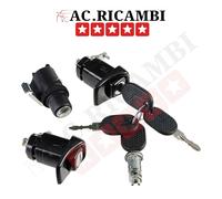 KIT SERRATURE COMPLETO PORTE COFANO POST. ACCENSIONE CON CHIAVI FIAT PANDA 141