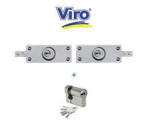 Kit serrature corazzate laterali in coppia per serrande Viro art. 8272/8273