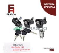 Kit Serrature e Chiavi Porte Portellone Blocco Accensione Fiat Panda 141 4x4