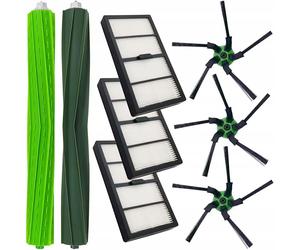 Kit Servizio 8in1 - 2 Rulli Gomma | 3 Filtri HEPA | per Roomba S9/S9+