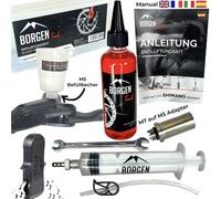 Kit Servizio Dischi Per Shimano MTB Strad Road Service Olio Minerale Rosso