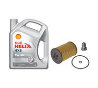Kit Servizio FOR AUDI Q5 2.0 TDI MK2 UFI SHELL 5L Set Filtri Olio