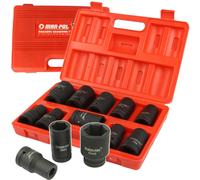 Kit Set 10 bussole boccole da 1" pollice ad impatto per auto camion 17-41 mm