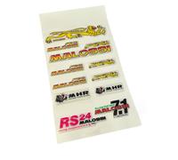 KIT SET 11 ADESIVI RESINATI PVC MALOSSI FOGLIO DA 13,3 x 23,3 CM PIAGGIO CIAO SI