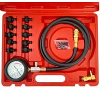 Kit Set 12 Pezzi Strumenti Tester Pressione Olio Motore Manometro 0 - 10 Bar