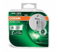 KIT SET 2 LAMPADINE OSRAM H4 12V ULTRA LIFE LUNGA DURATA LONG LIFE 60/55 W