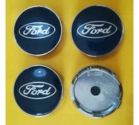 kit set 4 coprimozzo tappi coppe borchie cerchi in lega ford 60mm blue
