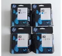 kit set 4 x HP 10 82 originali C4844A C4911A C4912A C4913A kit completo