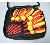 KIT SET 7 cacciaviti con punta magnetica a croce e a taglio giraviti isolati