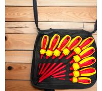 KIT SET 9 CACCIAVITI CACCIAVITE A CROCE E TAGLIO MAGNETICI CON MANICO ISOLANTE