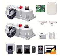 KIT SET AUTOMAZIONE PER CANCELLI A BATTENTE 24V POWER FAAC 106747445 AUTOMATISMI