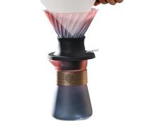 Kit Set Caffettiera Pour Over,Bricco Per Infusione Caffè E Tè,Filtrazione Rapida Estrazione Facile Strumento Rimovibile | Design Color Gradiente Per Viaggio Campeggio Appartamento