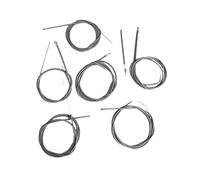 Kit Set Completo 7 Cavi e Guaine Grigie Grigio per Compatibile con Piaggio Compatibile con Vespa N Pk Xl Plurimatic Automatica Rush 50 125 Anni 1982-1990
