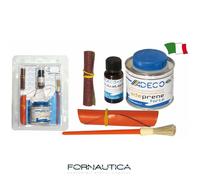 KIT SET COMPLETO PER RIPARAZIONE GOMMONE BATTELLI IN NEOPRENE