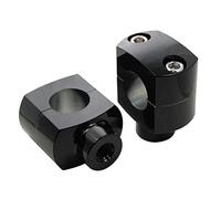 Kit Set Coppia Riser Corti da altezza 1"1/2 Neri Alza Manubrio da 1" 25mm per Moto Harley Davidson Sportster XL 883 1200 Iron Nightster Custom Roadster Super Low Forty Eight Seventy Two