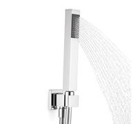 Set Doccia Quadrato In Ottone Cromato Design Moderno E Elegante - : , CONFEZIONE: 1 pz., Finitura-: Cromato
