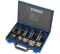 KIT SET ELICOIDI M5 M12 INOX RIPRISTINO RIPARAZIONE FILETTI FERVI 130 PZ F-COIL