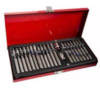 KIT SET INSERTI CHIAVI 40 PZ BUSSOLE CHIAVI TORX HEX 1/2" 3/8" PROFESSIONALE