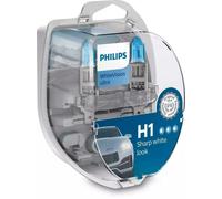 KIT SET LAMPADE PHILIPS H1 VISION ULTRA 4200K BIANCA + 2 LUCI DI POSIZIONE W5W