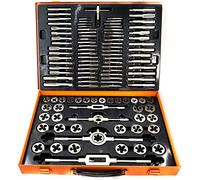 Kit set maschi e filiere 110 pz in acciaio al tungsteno M2-M18 ***** Attualmente disponibile solo con VALIGETTA in PLASTICA *****