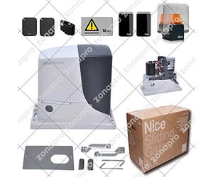 KIT SET MOTORE SCORREVOLE AUTOMATISMO NICE RB600KCE 600KG BLUEBUS BD ROBUSKIT