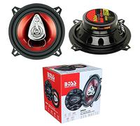 KIT SET PER BOSS AUDIO SYSTEMS CH5530 2 altoparlanti a 3 vie triassiali da 13 cm 130 mm 5", da 115 watt rms 225 watt max, predisposizione auto, portiere e sportelli, a coppia