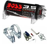 KIT SET PER BOSS AUDIO SYSTEMS CPBK3.5 1 condensatore capacitor 3,5 farad per impianti fino a 3500 rms con accensione cavo remote, 1 pezzo