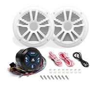 KIT SET PER BOSS AUDIO SYSTEMS MG150W.6 1 kit marino con ricevitore bluetooth MGR150B, waterproof, una coppia di altoparlanti MR6W da 16,5 cm 6,5" 90 watt rms 180 watt max, per mare, barca, 1 kit