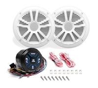 Kit Set per Boss Audio Systems MG150W.6: Ricevitore Bluetooth MGR150B, Altoparlanti MR6W 16,5 cm 6,5" 90 watt rms 180 watt max impermeabile per mare barca