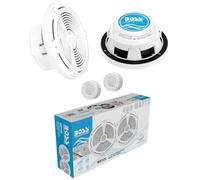 KIT SET PER BOSS AUDIO SYSTEMS MR752C, 2 altoparlanti marini sistema a 2 vie da 18,7 cm 187 mm 7,5" di diametro, 200 watt rms 400 watt max, 4 ohm, 92 db, impermeabili, per barche, mare, a coppia