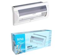 KIT SET PER BOSS AUDIO SYSTEMS MRC10 1 contenitore marino per stereo o autoradio 1 din, impermeabile e resistente all'acqua e al sole, per barca piscina, bianco, 1 pezzo
