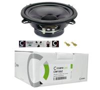 KIT SET PER CIARE CW130Z 1 woofer 13 cm 130 mm diametro, 50 watt rms 100 watt max, impedenza 4 ohm, portiere, auto, sospensione in gomma, 1 pezzo + 5 adesivi e 2 faston omaggio