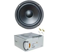 KIT SET PER CIARE HW162 woofer da 17 cm 170 mm 6,5" di diametro, da 80 watt rms e 180 watt max, impedenza 8 ohm, 90 db, sospensione in gomma, per casa, 1 pezzo + faston di montaggio