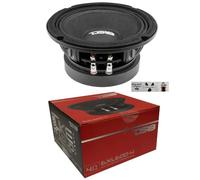KIT SET PER DS18 6XL600-4, 1 altoparlante midrange da 16,5 cm 165 mm 6,5" di diametro, 300 watt rms e 600 watt max, 4 ohm, sensibilità 97 db, per auto, 1 pezzo + 3 sticker omaggio