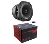 KIT SET PER DS18 PRO-TW750C-8/BK, 1 super bullet tweeter da 10,3 x 10,3 cm, da 200 watt rms 400 watt max, 8 ohm, 109 db spl, per casa, 1 pezzo + condensatore di installazione