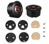 KIT SET PER DS18 SQT1 2 tweeter a cupola da 4,5 cm 45 mm di diametro, da 30 watt rms e 60 watt max, impedenza 4 ohm, con ridotta profondità solo 2 cm, a coppia + accessori di montaggio