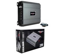 KIT SET PER EXCALIBUR X11000.1 1 amplificatore monofonico 1 canale, 2000 watt max a 1 ohm, 1 x 840 watt a 4 ohm, bass boost 0/+12 db spl, bagagliaio, per auto, 1 pezzo + accessori