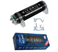 KIT SET PER HIFONICS HFC2000 HFC 2000 1 power capacitor condensatore car audio 2 farad per impianti fino a 2000 watt rms 1 2 3 4 5 10 cap auto spl nero, 1 pezzo + accessori per l'installazione